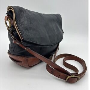 WILL LEATHER GOODS Deerskin Leather Crossbody Hand Bag Messenger Hazel Brown